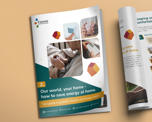 A digital mock-up of the second issue of 'Our world, your home: How to save energy at home' guide